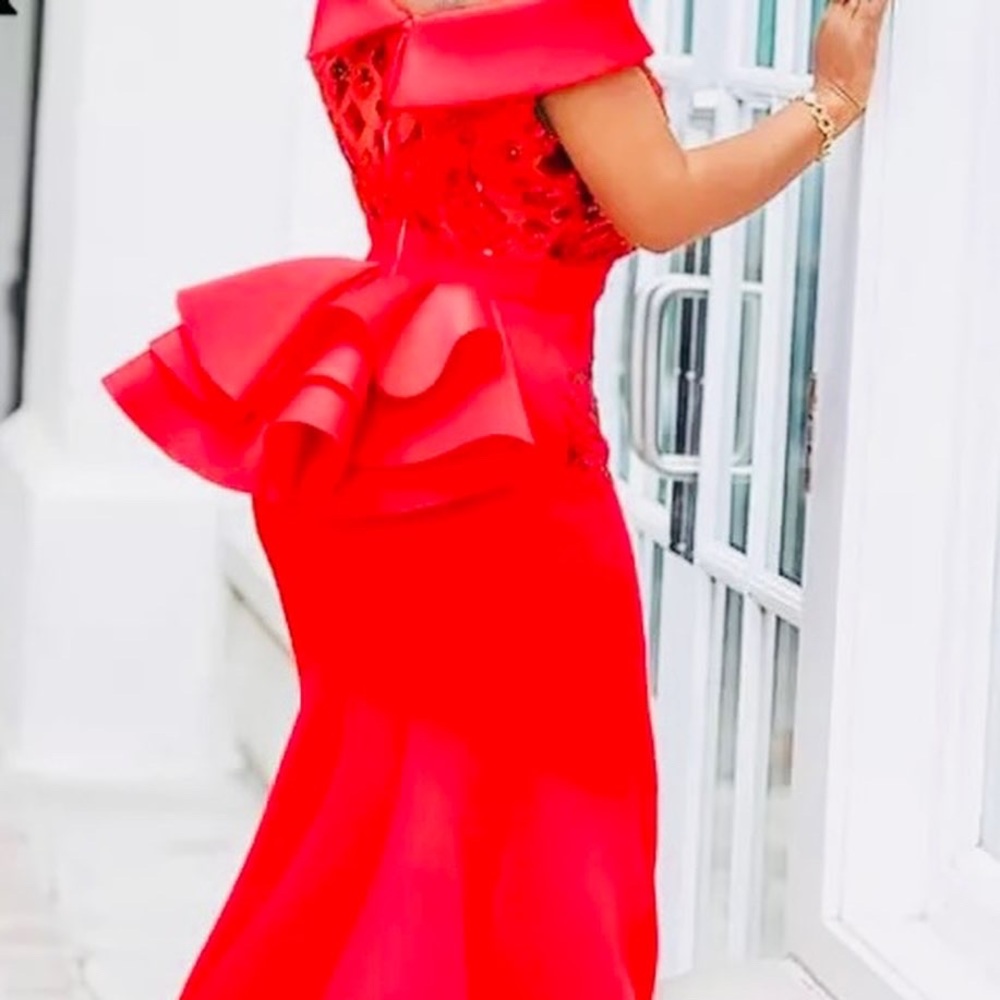 One Shoulder Glitter Dress
